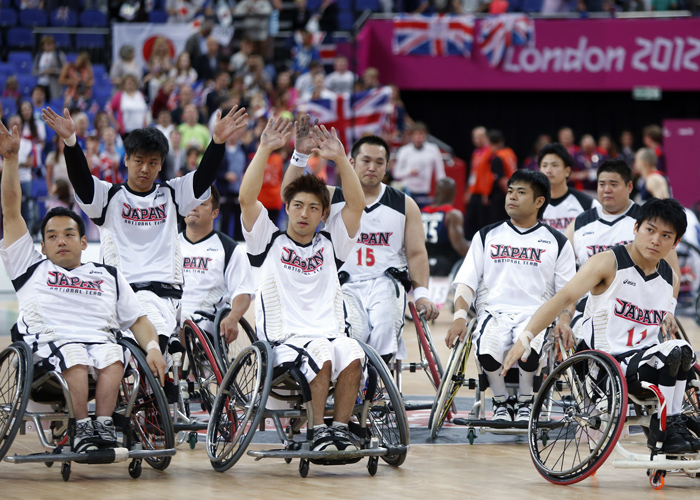 ロンドンパラリンピック 車椅子バスケットボール 日本vs.イギリス  写真／竹見脩吾