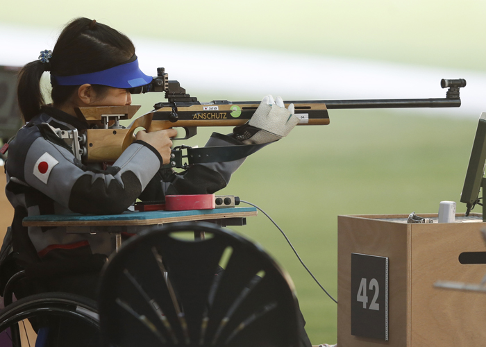 ロンドンパラリンピック　射撃　　田口亜希　　　　写真／竹見脩吾