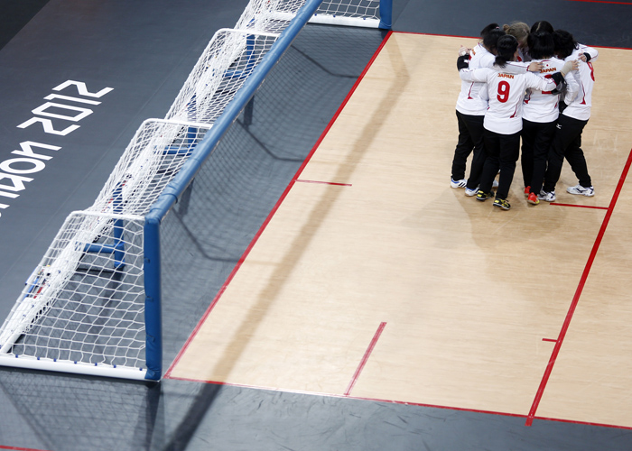 ロンドンパラリンピック ゴールボール女子日本代表決勝進出　写真／竹見脩吾