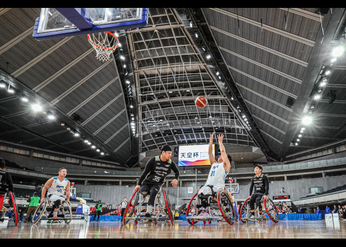 天皇杯 第50回記念日本車いすバスケットボール選手権大会　　　　写真／竹見脩吾