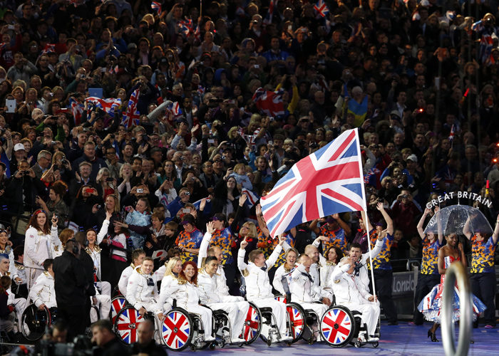 ロンドンパラリンピック開会式　　　　写真／竹見脩吾